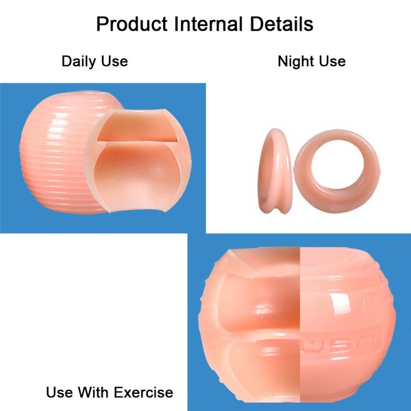 Correcteur de prépuce réutilisable pour hommes Silicone Cock Ring Ghost Exerciseur Retarder l'éjaculation Adult sexy Toys Male Penis Stretcher