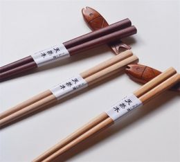 Baguettes réutilisables faites à la main, baguettes japonaises en bois naturel de hêtre, outils alimentaires pour Sushi, enfant apprend à utiliser des baguettes 18cm DWA26964164264