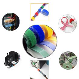Herbruikbare haak-en-lus bevestigingen zelfklevende magische pasta lijm plaksticker kabel tie manager riem voor draden winderclip
