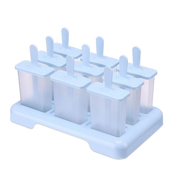 Helado reutilizable Popsícula Molde de bricolaje Pop de bricolaje Caja de hielo de hielo Hielo Hielo Moldes para fabricantes de lolas Bandeja Cubo de hielo W0248