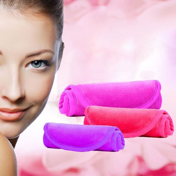 Makeuvré de maquillage réutilisable Tissu en microfibre Seron du visage maquillage effacer le coussin de nettoyage pour le visage Cleaner lingettes outils de beauté