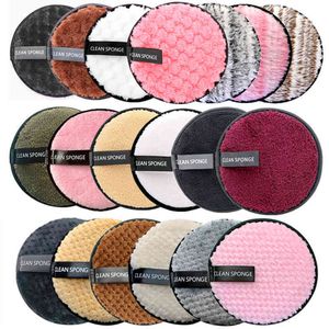 Herbruikbare Make Remover Pad Katoenen Handdoek Superfijn Soft Fiber Makeup Remover Cleansing Sponge Lazy Cleansing Cleansing Makeup Tool