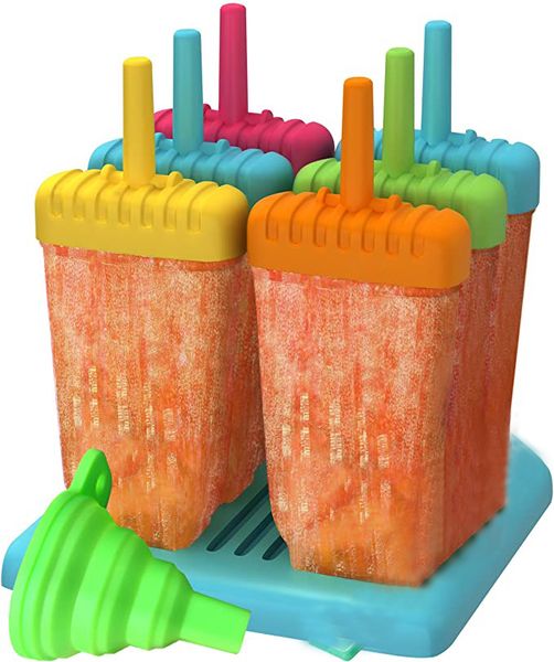 Moules à glaces réutilisables, outils, machine à glace, lot de 6 avec entonnoir en Silicone