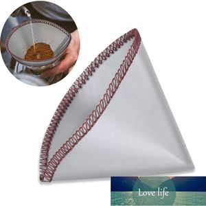 Réutilisable Verser Café Filtre Maille Sans Papier Café En Acier Inoxydable Cône 3 À 4 Tasse Café outils de cuisine