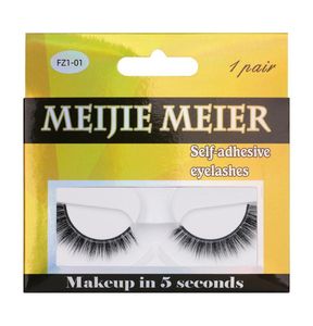 Réutilisable Préglisé faux cils naturels auto-adhésifs faux cils ajouter un volume instantané et un glamour facile à utiliser doux pour éliminer J0717900568