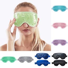 Herbruikbare PVC gel kralen oogmasker zomer lunchpauze flexibele rustgevende ontspannende slaapmaskers
