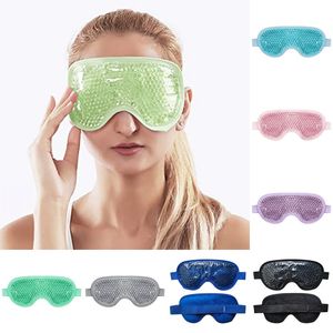 Perles de gel PVC réutilisables Masque pour les yeux Pause déjeuner d'été Masques de sommeil relaxants et apaisants flexibles