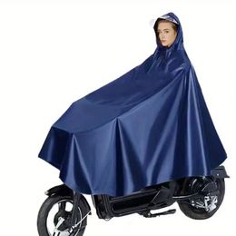Pacho de pluie réutilisable, imperméable à capuche résistant aux déchirures, veste de protection contre la pluie pour fauteuil roulant de couleur unie