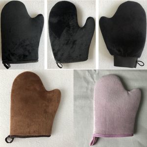 Herbruikbare scrubbers Self Tanning Mitt Applicator Elastische pols Sunless Tanner Mitts Glove Cream Lotion Mousse Lichaamsreiniging Exfoliërende Tan Removal Handschoenen