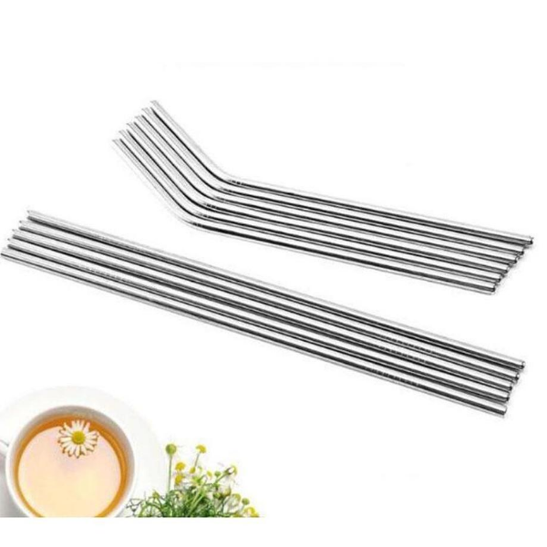 Yeniden kullanılabilir paslanmaz çelik düz bükülmüş içme kamışı dayanıklı metal payet bar aile mutfak aksesuarı 15 oz 20 oz süblimasyon düz bardak FY4703 SS1103