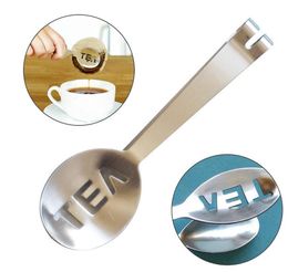 Reusable Stainless Steel Teas Bag Tongs Teabag Squeezer Strainer Holder Grip Metal Spoon Mini Sugar Clip Tea Leaf Strainers