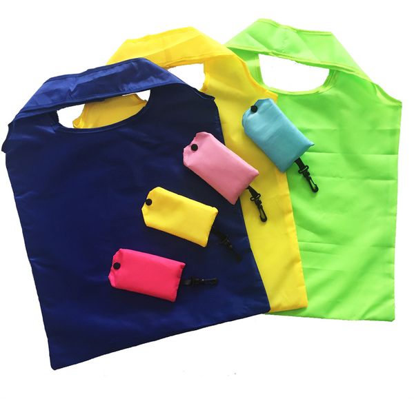 Le stockage réutilisable met en sac les sacs à main se pliants portatifs en nylon de sac fourre-tout d'achats