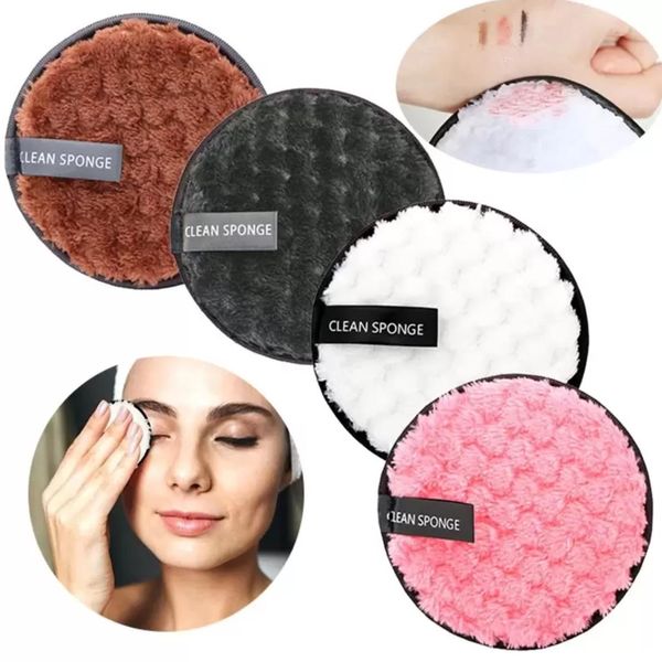 Toalla reutilizable, almohadillas desmaquillantes suaves, microfibra, toallita para quitar maquillaje, algodón, piña, esponja cosmética redonda, herramientas de limpieza facial perezosas al por mayor