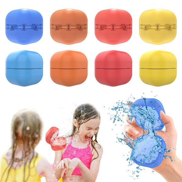 Ballons à eau réutilisables bombe à eau en silicone magnétique boules à éclaboussures super douces jouets de piscine en plein air pour la fête des enfants