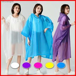 Herbruikbare Vrouwen Mannen Draagbare Regenjas Pak Gear Regenkleding Poncho Mantel Hoodie Regenjas Voor Fietsen Vissen Wandelen Kamp met Kap L230620