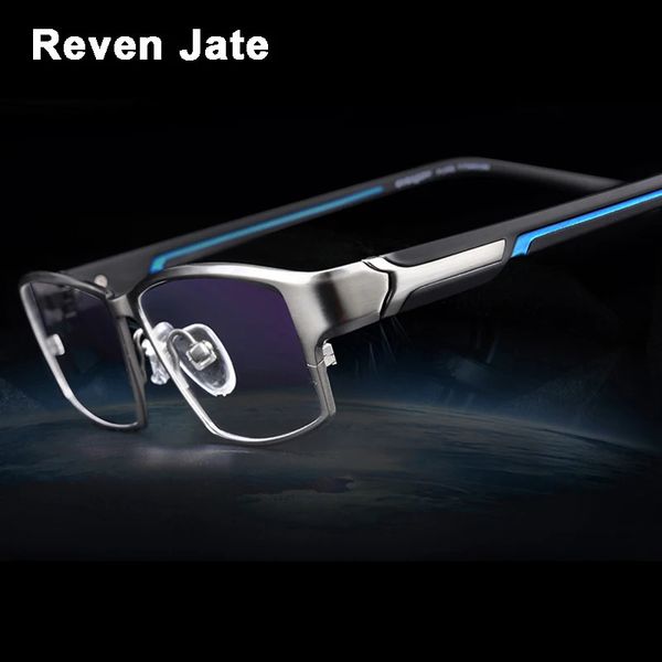 Reven Jate EJ267 mode hommes lunettes cadre Ultra léger Flexible IP placage électronique métal matériel jante lunettes 240313