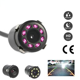 Caméra de recul voiture Vision nocturne infrarouge 8LED voiture inversion moniteur de stationnement automatique CCD étanche vidéo HD