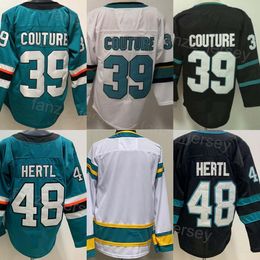 Reverse Retro Hockey 48 Tomas Hertl Jersey Man 39 Logan Couture All Steched for Sport Fans Team Color Black Green White Away Awatable Pure Cotton High Sale