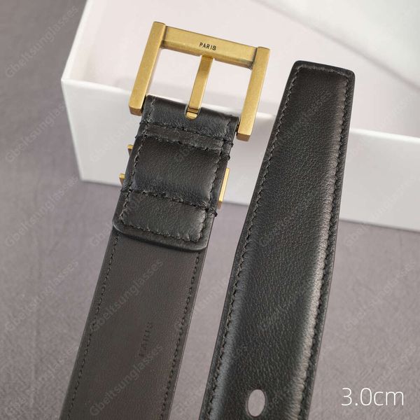 Ceinture de créateur réversible Bijoux S Ceinture en cuir Véritable Cuir Meilleure vente Cinturon Lujo Ceinture de mode Ceintures de marque de luxe Boucle noire en argent doré