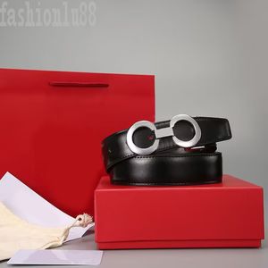Cinturón de diseñador Hebilla lisa Cinturones para hombre Hebilla de letra Casual Ceinture Homme Día de San Valentín Adorno adelgazante vintage Negro Marrón Cinturón de lujo reversible E23