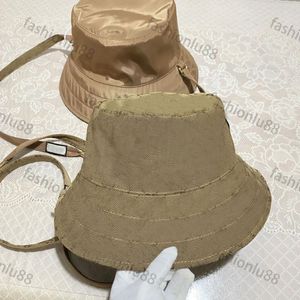 Omkeerbare designer emmer hoed zomer bob designer hoeden voor mannen dames canvas visser casquette luxe mode strandontwerper cap multicolour fa120