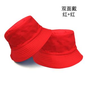 2024 Omkeerbare vissershoed Heren Koreaanse stijl Eenvoudig en casual, bijpassende wastafelhoed Dames effen kleur lichtbord zonnehoed Paar hoed tij
