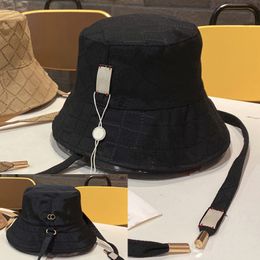 Omkeerbare hoeden ontwerper man vrouw emmer hoed zomer zonlicht sunhat unisex travling luxe sunbonnet casquette