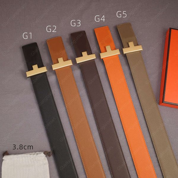 Ceinture réversible haut de gamme pour hommes Cintura Lusso Uomo Lettre de mode Ceinture de qualité supérieure Or Sier Ceintures à boucle noire avec emballage de boîte de marque