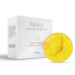 Revitalizing Repairing Beauty ginseng Handmade Soap 24K Gold Facial Cleaning Soaps For Face Care Whitening Skin gift