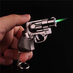 REVOER Small Pistol Creative Light Bighter suspendu cigarette Light Frackchain rechargeable sans gaz plus léger