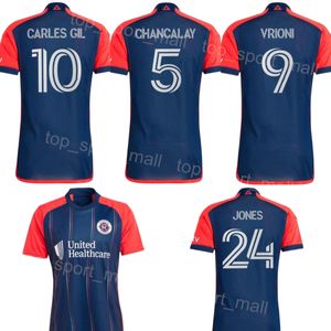 Revolución 24 25 FC Soccer 10 Carles Gil Jerseys 17 Bobby Wood 47 Esmir Bajraktarevic 9 Giacomo Vrioni 8 Matt Polster 24 DeJuan Jones 5 Chancalay Kits de camiseta de fútbol