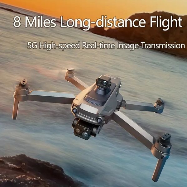 Révolutionnez votre photographie aérienne avec ce drone à cardan 3 axes : vision nocturne à 360°, double caméra 8K, transmission 5G haute vitesse en temps réel.