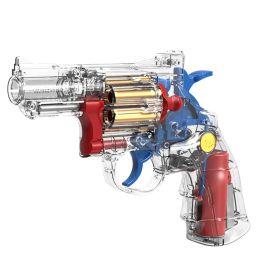 Revolver manuel éjection de coque balle molle jouets pistolet pour enfants garçons Transparent Airsoft pistolet longue portée éjection pistolet jouet 2037 ZZ