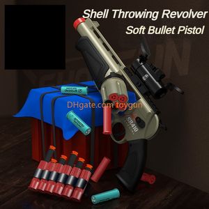 Revolver Shotgun speelgoedpistool Model Soft Bulets Launcher Shell Ujected Gun Foam Dart Pistool Outdoor CS PUBG Game Prop Fidgets Toys Birthday Gifts For Boys Gun For Adult