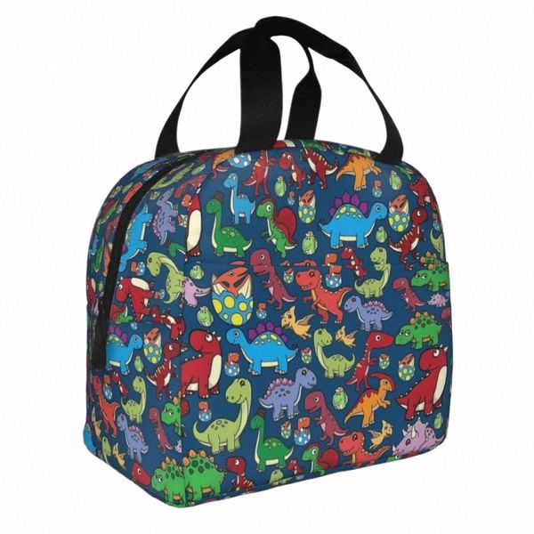 Rex Dinosaur Fantasy Match Sacs à lunch isolés Grand repas Counter Cooler Boîte à lunch Boîte à lunch Bureau Sac de nourriture de voyage B601 #