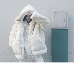Rex Rabbit Fur Coat Women039s Middle Long Hotpened Imitation Fashion Sweater JLBC5143601302