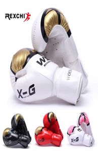 Rexchi Kick Boxing Gants pour hommes femmes Pu Karate Muay Thai Guantes de Boxeo Fight MMA Sanda Training Adults Kids Equipment T3845507