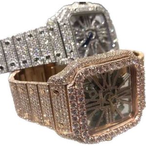 REZS montre de luxe pour hommes pour hommes montre de mouvement digner haute qualité diamant moissanite montre montre glacée montre automatique hommes montre de luxe hommes luxe montre i14