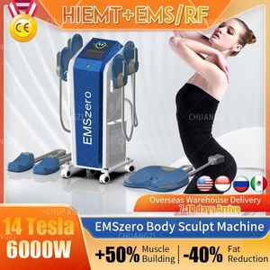 RF Neo14 Tesla EMSzero 6000W Hi-emt Máquina para esculpir el cuerpo Eliminación de grasa Máquina para contornear el cuerpo para salón