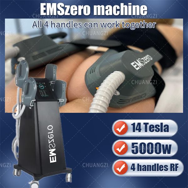 EMSzero 14 Tesla Muscle Building DlS-Emslim electromagnético adelgazante estimulación muscular eliminación de grasa máquina de belleza