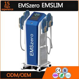 Equipo de RF EMS DLS-EMSLIM Power 5000W NEO Hi-emt Sculpt Machine con 4 asas y almohadilla de estimulación pélvica EMSzero opcional