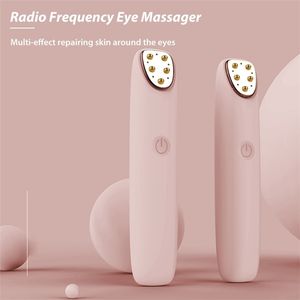 RF masseur pour les yeux radiofréquence peau Anti-rides cernes supprimer chauffage électrique Vibration stylo de Massage 220216