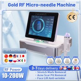 RF Fractional Micro Needle Microneedle Beauty Machine Stretch Mark Remover Skin Tight Face Lifting Equipment