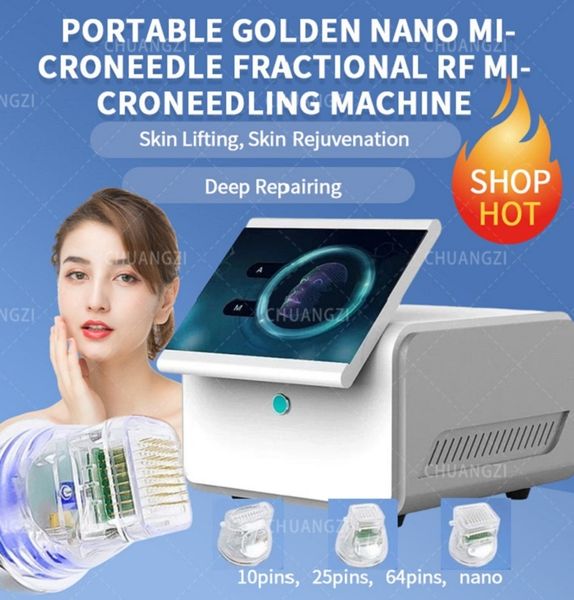 RF Fractional Microneedling Machine Microneedle RF Face Lifting Vergetures Remover Anti-Aging Beauty