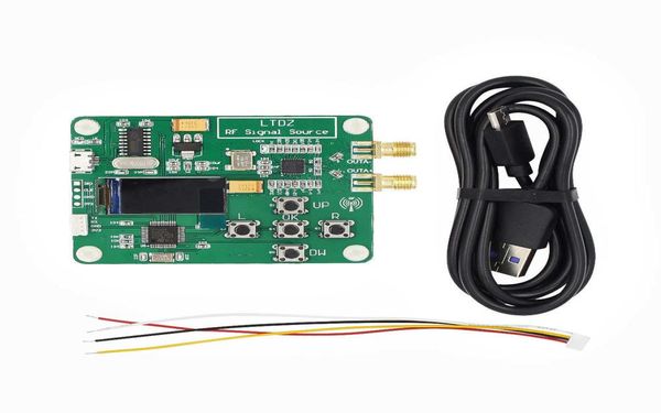 Módulo generador RF Amplitud de frecuencia de barrido de puntos ajustable 05PPM Fuente de señal de radiofrecuencia Placa de circuito Salida SMA4025502