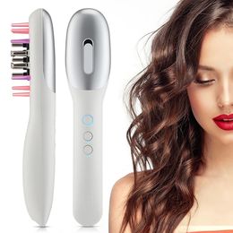 RF Hair Growth Comb EMS Micro Current Anti Hair Electric Massage Comb Radio Frequentie LED Licht Therapie Haargroei Haalhuidzorg 240416