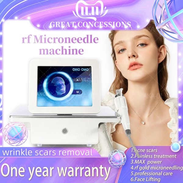 RF miconedle Machine Microneedling Fractionnel RF Élimination Des Rides Beauté Machine Visage Acné Cicatrices Traitement