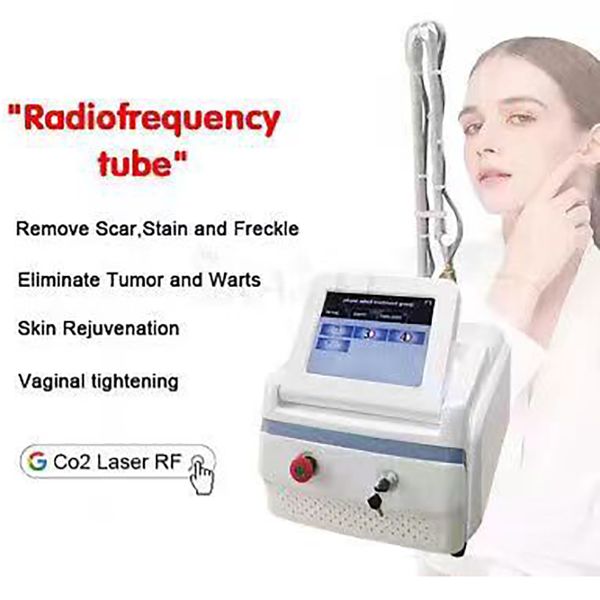 RF Tube fractionnaire CO2 Laser Skin Resurfaçage Machine de cicatrice Acné Élimination de la cicatrice Vaginal Resserrement Wrikle Anti-âge