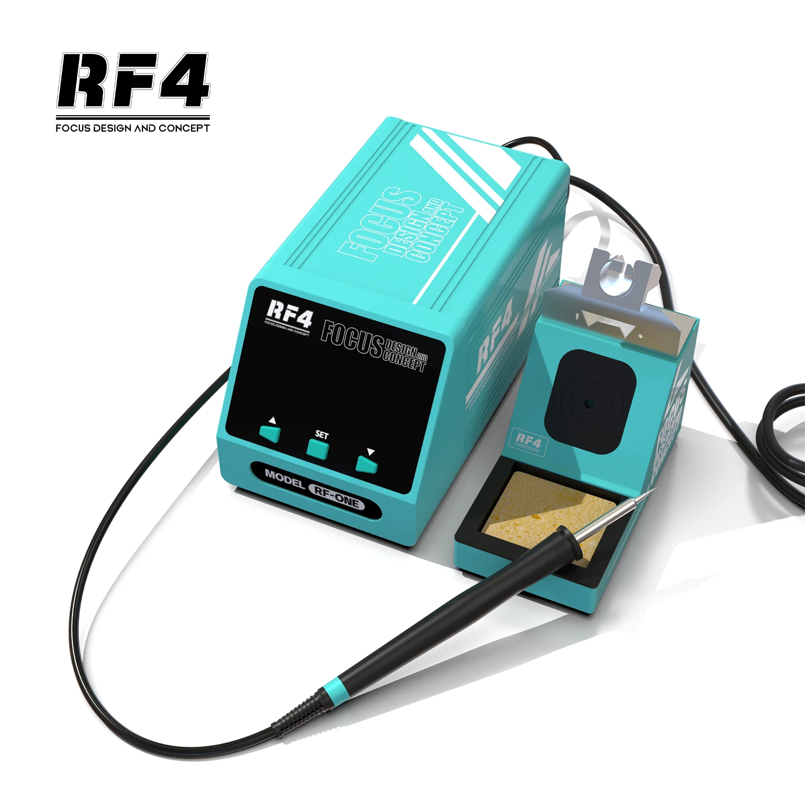 RF4デジタルはんだ付けステーション電子はんだ付け鉄電話PCB IC SMD BGA溶接修理TIPS RF-ONE