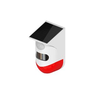 RF433 Luz inalámbrica Flash Estroboscópico Exterior Solar Impermeable Sirena PIR Sensor de movimiento para el hogar Jardín Patio Control remoto Sistema de alarma de seguridad - A